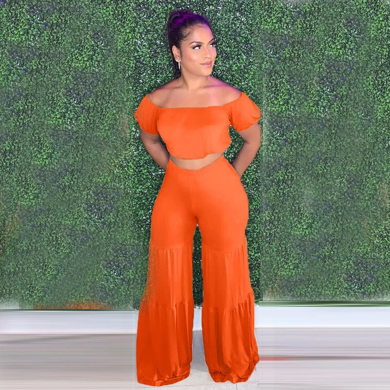 Женский комплект из двух предметов FUDA, однотонный укороченный топ с открытыми плечами и широкие брюки-клеш, элегантный повседневный спортивный костюм
Женский комплект из двух предметов FUDA, однотонный укороченный топ с открытыми плечами и широкие брюки-клеш, элегантный повседневный спортивный костюм