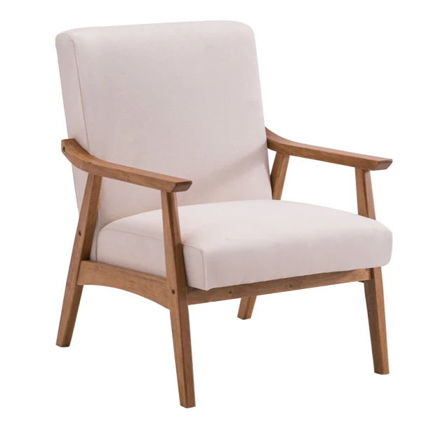 (67x72.5x82cm) Solid Wood Retro Simple Single Sofa Chair Backrest without Buckle Beige chaise lounge recliner sofas chairs 
(67x72.5x82cm) Solid Wood Retro Simple Single Sofa Chair Backrest without Buckle Beige chaise lounge recliner sofas chairs