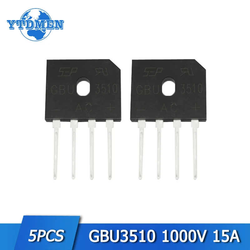 5pcs/lot GBU3510 Diode 35Amp Bridge Rectifiers kit 1000 volt 35 amperes BJT Electronic Component Rectifier
5pcs/lot GBU3510 Diode 35Amp Bridge Rectifiers kit 1000 volt 35 amperes BJT Electronic Component Rectifier