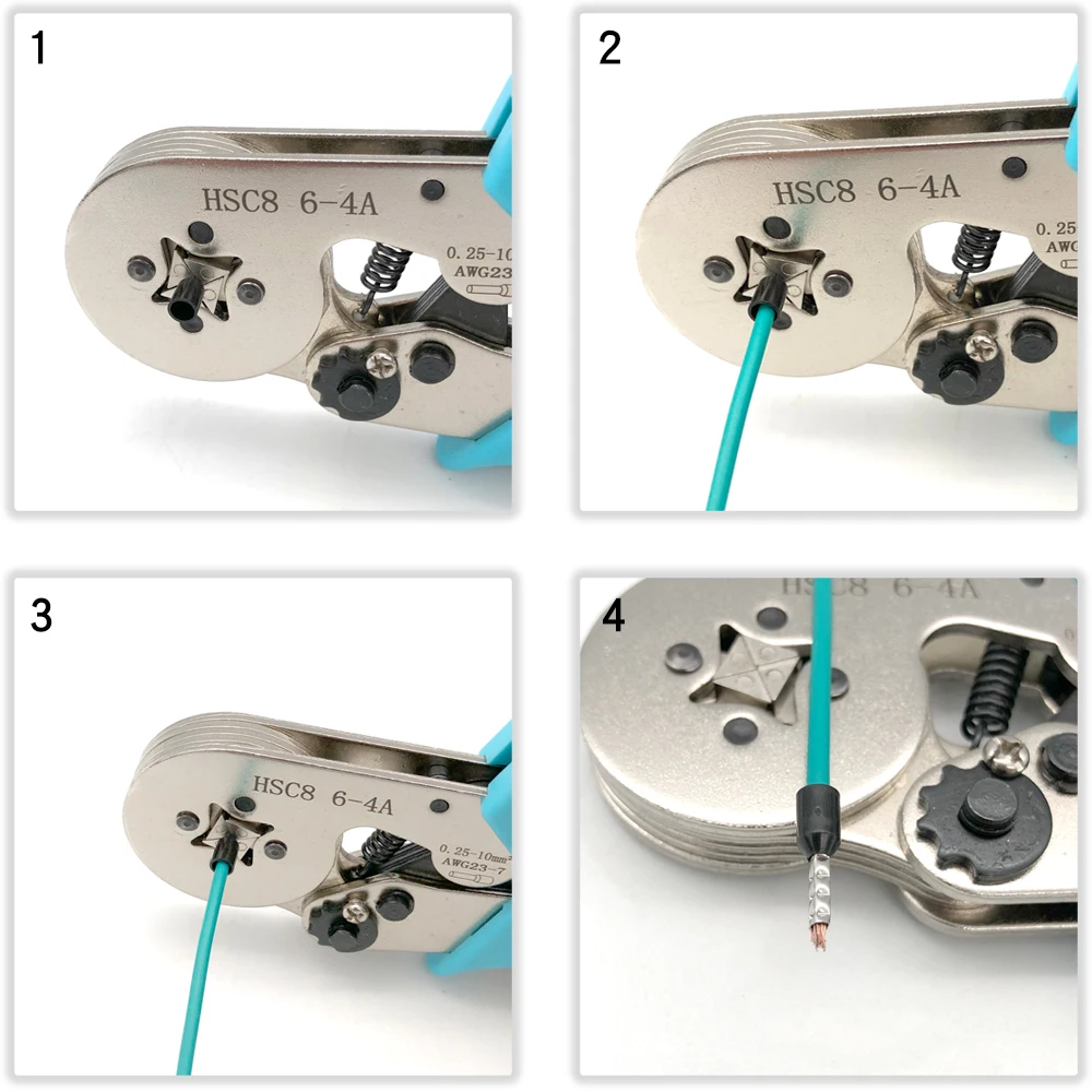 Crimping Pliers Tubular Terminal Hand Tools HSC8 6 - 4A 0.25 - 10mm2 6 - 6A 0.25 - 6mm2 Electrical Mini Wire Ferrule Clamp Kit
Crimping Pliers Tubular Terminal Hand Tools HSC8 6 - 4A 0.25 - 10mm2 6 - 6A 0.25 - 6mm2 Electrical Mini Wire Ferrule Clamp Kit