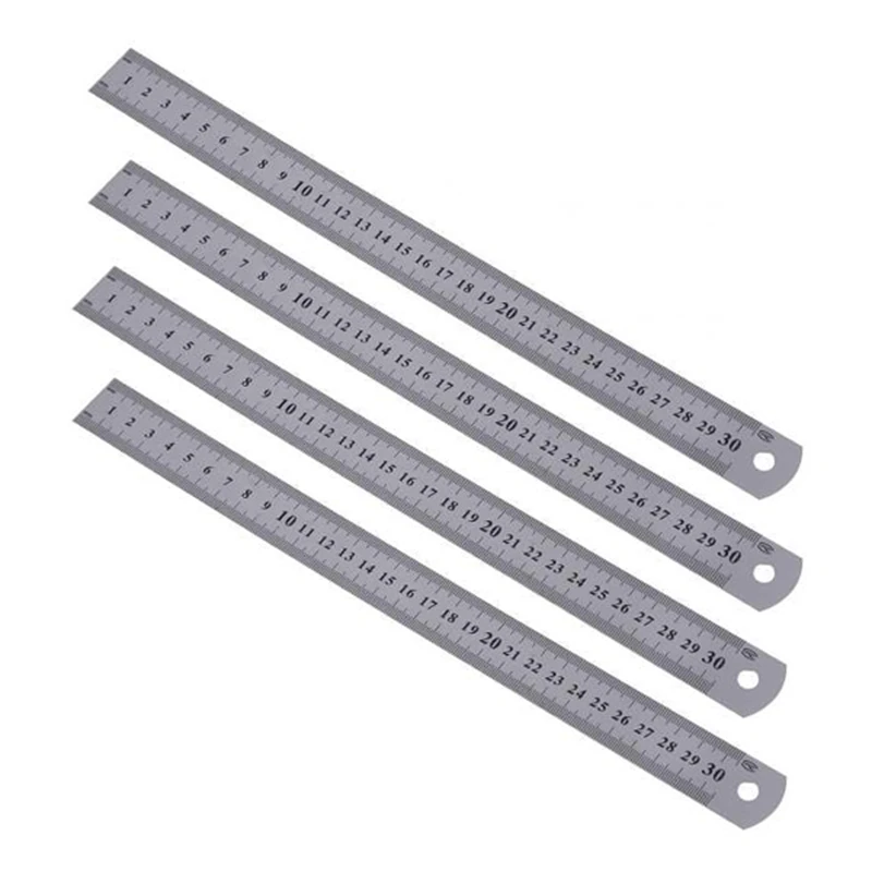 Promotion! 4X Stainless Steel Ruler Measure Metric Function 30Cm 12Inch
Promotion! 4X Stainless Steel Ruler Measure Metric Function 30Cm 12Inch