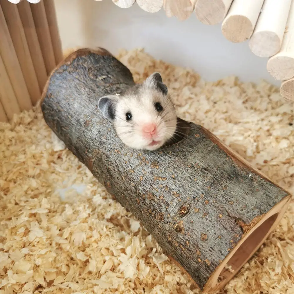 Hamster Natural Wooden Tunnel Tube Toy Hollow Tree Trunk Playing Hut Cage Supplies For Golden Bear
Hamster Natural Wooden Tunnel Tube Toy Hollow Tree Trunk Playing Hut Cage Supplies For Golden Bear