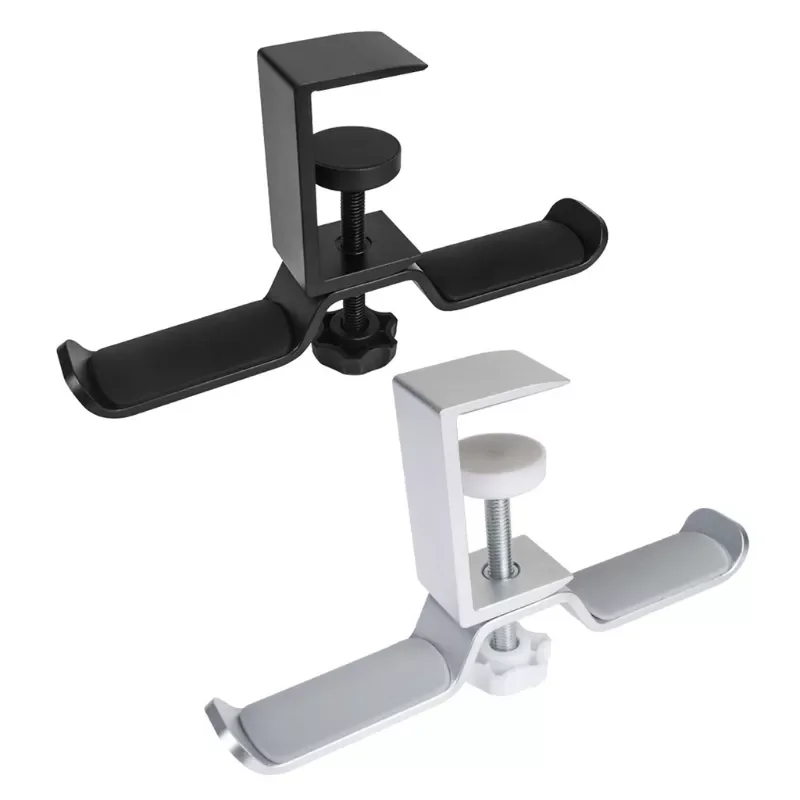 New Aluminium Alloy Headphone Holder Headset Bracket Hanger Metal Wall Clamp Hook Rotatable Double Earphone Stand Desktop
New Aluminium Alloy Headphone Holder Headset Bracket Hanger Metal Wall Clamp Hook Rotatable Double Earphone Stand Desktop