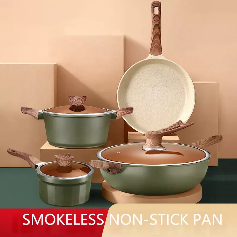 Maifan Stone Multi-Function Wok Aluminum Alloy Wok Induction Cooker Special Non-Stick Pan Kitchen Cooking Cookware Soup Pot
Maifan Stone Multi-Function Wok Aluminum Alloy Wok Induction Cooker Special Non-Stick Pan Kitchen Cooking Cookware Soup Pot