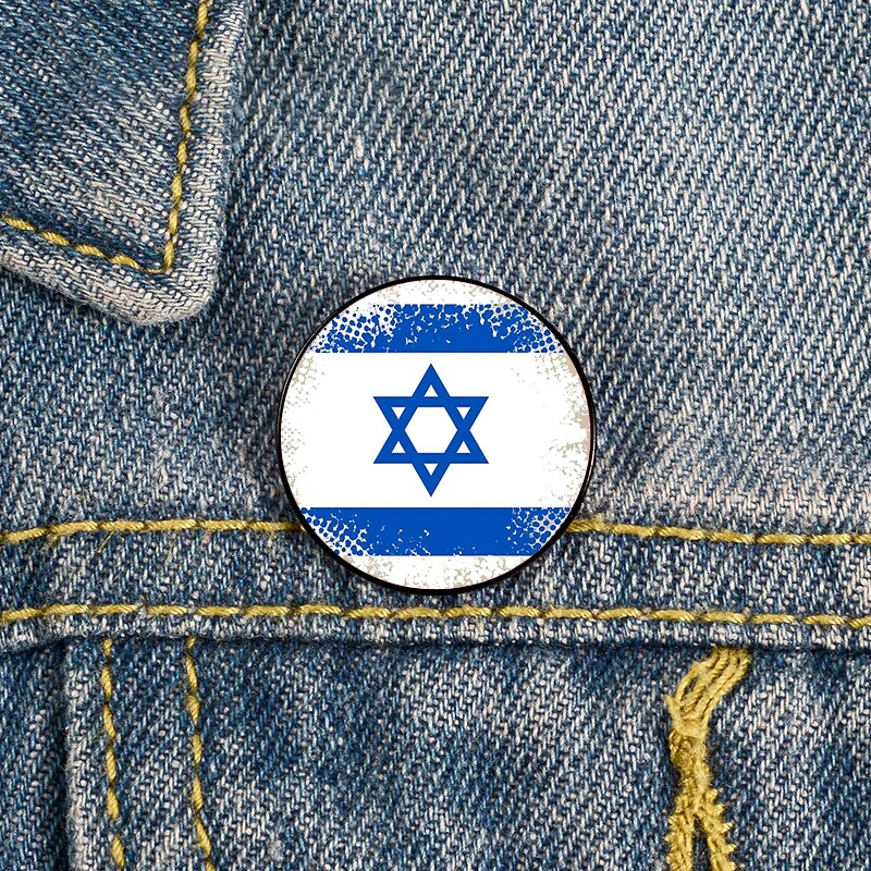 Flag of Israel Printed Pin Custom Funny Brooches Shirt Lapel Bag Cute Badge Cartoon enamel pins for Lover Girl Friends
Flag of Israel Printed Pin Custom Funny Brooches Shirt Lapel Bag Cute Badge Cartoon enamel pins for Lover Girl Friends