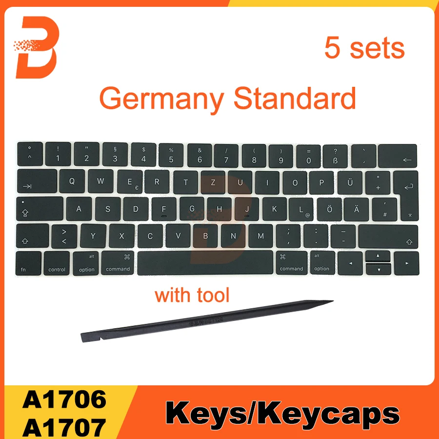 Клавиатура с немецкой раскладкой для Macbook Pro Retina 13 дюймов A1706 15 дюймов A1707, 5 комплектов, клавиши 2016 2017
Клавиатура с немецкой раскладкой для Macbook Pro Retina 13 дюймов A1706 15 дюймов A1707, 5 комплектов, клавиши 2016 2017