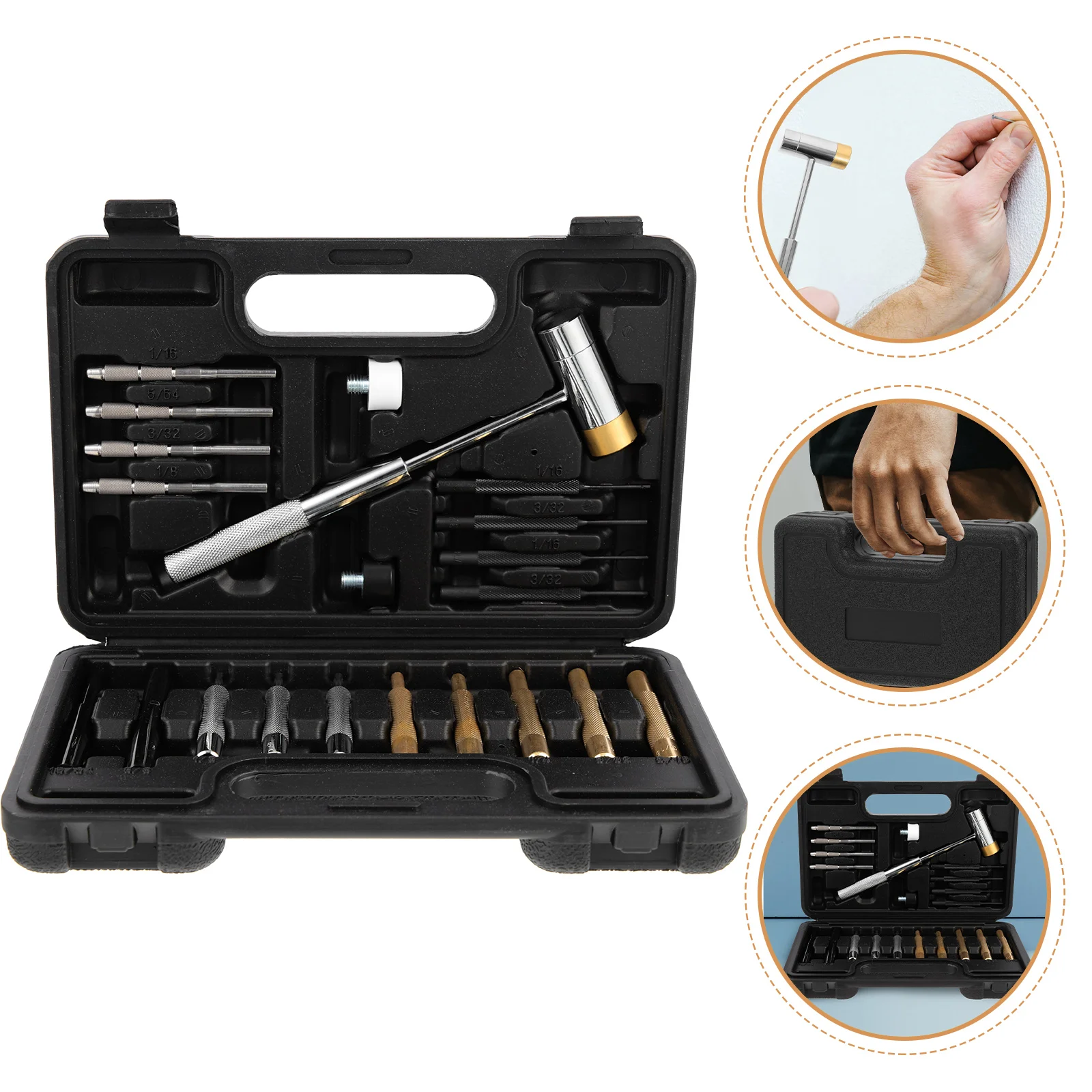 Punch Set Tool Maintenance Hammer Pin Rollgunsmith Gunsmithing Wheeler Kit Brasstoolssmithing Household General Kits Repair
Punch Set Tool Maintenance Hammer Pin Rollgunsmith Gunsmithing Wheeler Kit Brasstoolssmithing Household General Kits Repair