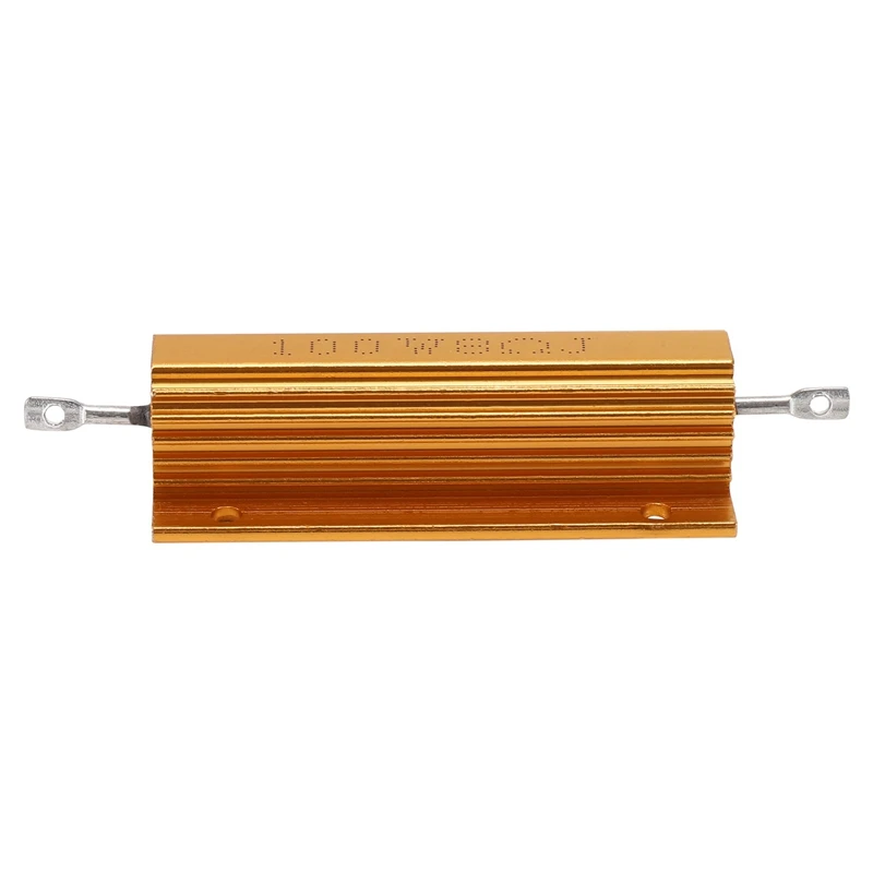 Gold Aluminum Clad Power Resistor Resistance 100W, 8 Ohm 8R
Gold Aluminum Clad Power Resistor Resistance 100W, 8 Ohm 8R