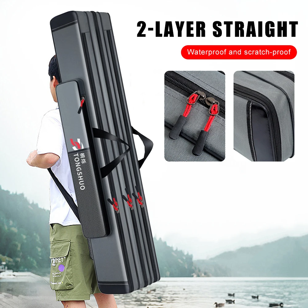 Portable Fishing Rod Carrier Bag 70/80/90cm 2-Layer Fishing Rod Case Oxford Fishing Pole Storage Bag Fishing Tackle Accessories
Portable Fishing Rod Carrier Bag 70/80/90cm 2-Layer Fishing Rod Case Oxford Fishing Pole Storage Bag Fishing Tackle Accessories
