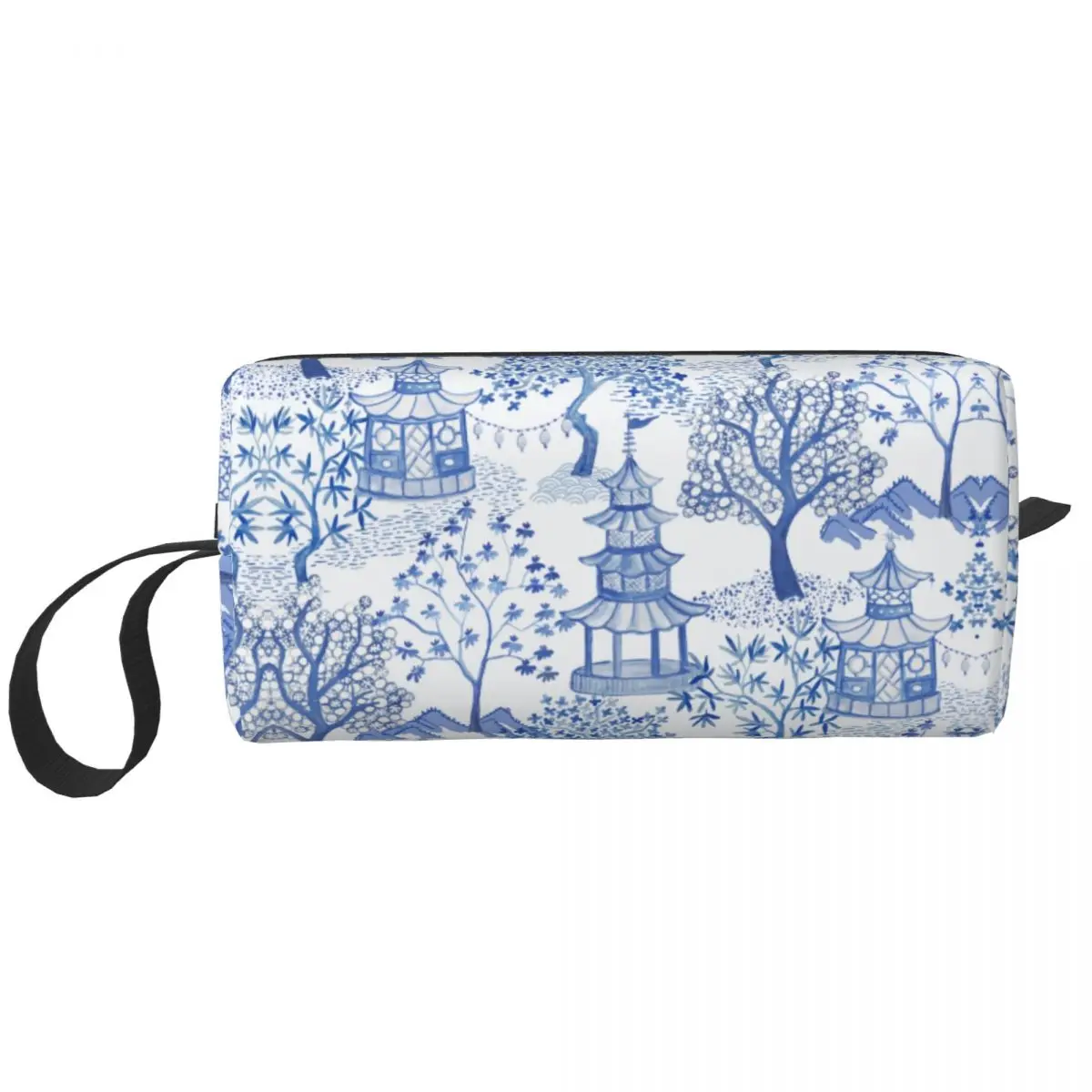 Pagoda Forest Toiletry Bag Cute Blue Delft Vintage Chinoiserie Makeup Cosmetic Organizer for Women Beauty Storage Dopp Kit Box
Pagoda Forest Toiletry Bag Cute Blue Delft Vintage Chinoiserie Makeup Cosmetic Organizer for Women Beauty Storage Dopp Kit Box