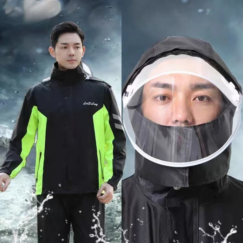 Outdoor Raincoat Men Waterproof Motorcycle Hoodie Rain Cover Raincoat Set Men Rain Rainwater Chubasquero Mujer Women Coat
Outdoor Raincoat Men Waterproof Motorcycle Hoodie Rain Cover Raincoat Set Men Rain Rainwater Chubasquero Mujer Women Coat