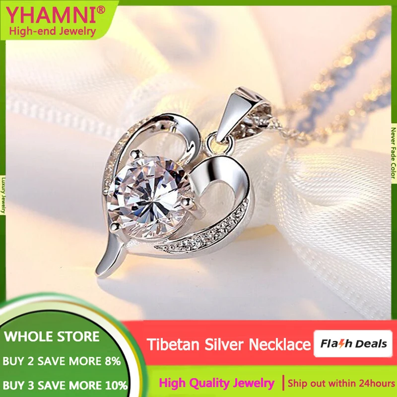 Artificial Gems Heart Pendant Necklace for Women 2023 White Tibetan Silver Lips Neck Chain Female Necklaces Jewelry for Girl
Artificial Gems Heart Pendant Necklace for Women 2023 White Tibetan Silver Lips Neck Chain Female Necklaces Jewelry for Girl