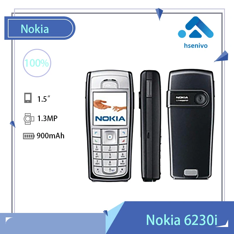 Nokia 6230i Восстановленный-Оригинальный разблокированный Nokia 6230 6230i 850 мАч, Поддержка русской клавиатуры и арабской клавиатуры, бесплатная дост...
Nokia 6230i Восстановленный-Оригинальный разблокированный Nokia 6230 6230i 850 мАч, Поддержка русской клавиатуры и арабской клавиатуры, бесплатная дост...