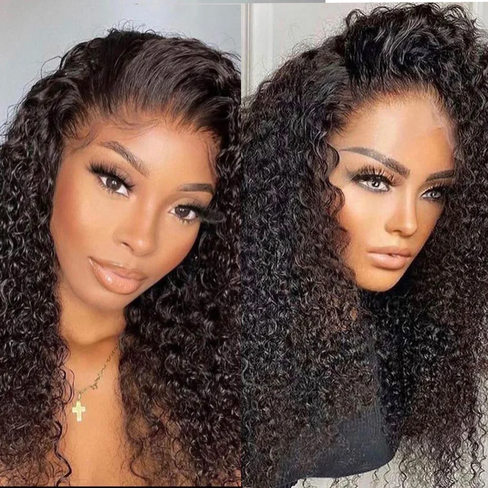 Synthetic Lace Front Wig Black Long kinky Curly for Black Woman With Babyhair Preplucked Heat Resistant Fiber Hair Daily Wear
Synthetic Lace Front Wig Black Long kinky Curly for Black Woman With Babyhair Preplucked Heat Resistant Fiber Hair Daily Wear