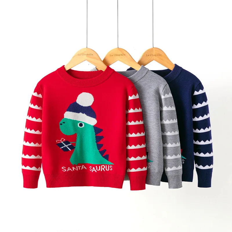 Autumn Winter Kids Baby Sweaters Christmas Dinosaur Baby Children Boys Girls Long Sleeve Cartoon Girls Knitted Pullover Sweaters
Autumn Winter Kids Baby Sweaters Christmas Dinosaur Baby Children Boys Girls Long Sleeve Cartoon Girls Knitted Pullover Sweaters