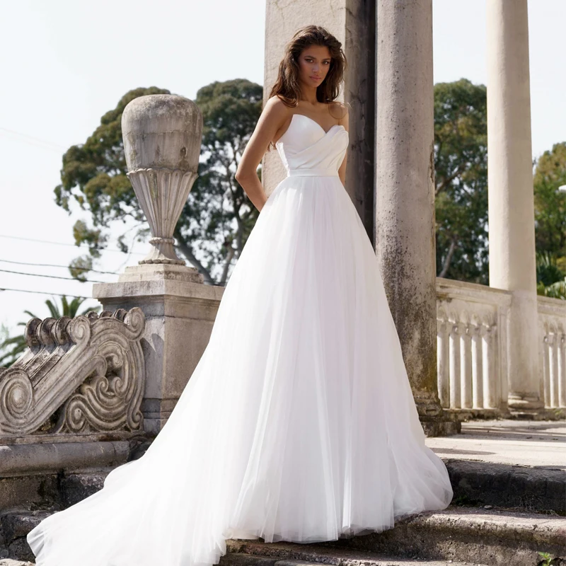 Eightre Boho Beach Wedding Dresses White Sweetheart Sleeveless Bride Dress 2023 A-Line Tulle Wedding Evening Prom Gown Plus Size
Eightre Boho Beach Wedding Dresses White Sweetheart Sleeveless Bride Dress 2023 A-Line Tulle Wedding Evening Prom Gown Plus Size