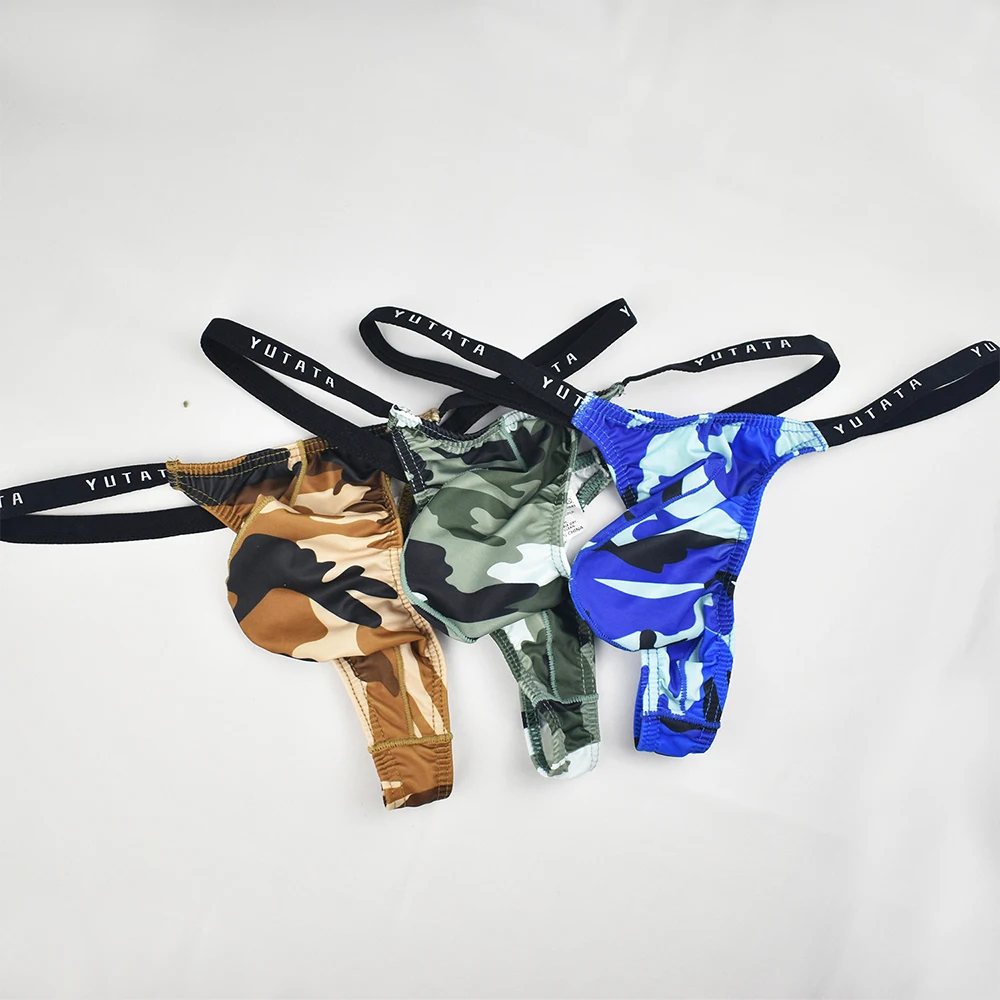 Men Sexy Camouflage Print Bulge Pouch G-String Bikini Low Waist Breathable High Elastic Smooth Thong Briefs Panties Underwear
Men Sexy Camouflage Print Bulge Pouch G-String Bikini Low Waist Breathable High Elastic Smooth Thong Briefs Panties Underwear