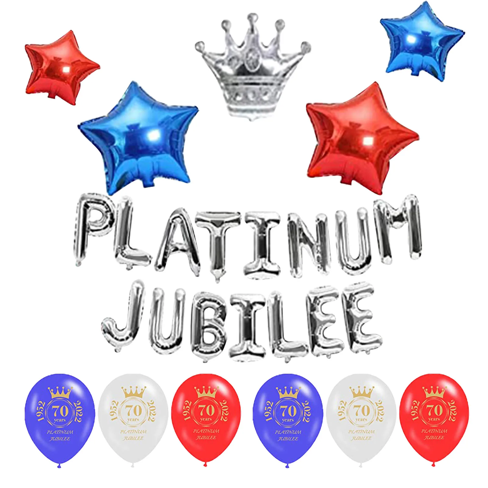 26pcs Queen's Jubilee Balloons Banner Great Britain Union Jack Balloon Banner Great Britain Home Street Party Supplies 26 Pieces
26pcs Queen's Jubilee Balloons Banner Great Britain Union Jack Balloon Banner Great Britain Home Street Party Supplies 26 Pieces