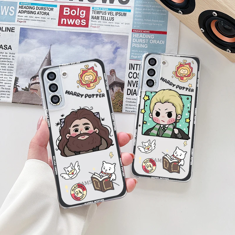 Cute Potters Wand Harries Ring Phone Case For Samsung S22 S21 S20 FE Ultra Pro Lite S10 5G S10E S9 S8 Plus S7 Transparent Cover
Cute Potters Wand Harries Ring Phone Case For Samsung S22 S21 S20 FE Ultra Pro Lite S10 5G S10E S9 S8 Plus S7 Transparent Cover