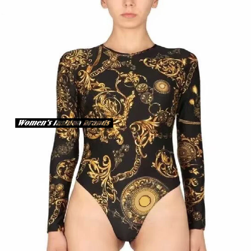 2022 luxury design fashion new vintage pattern clock printing women's tights temperament round neck long sleeve women's top
2022 luxury design fashion new vintage pattern clock printing women's tights temperament round neck long sleeve women's top
