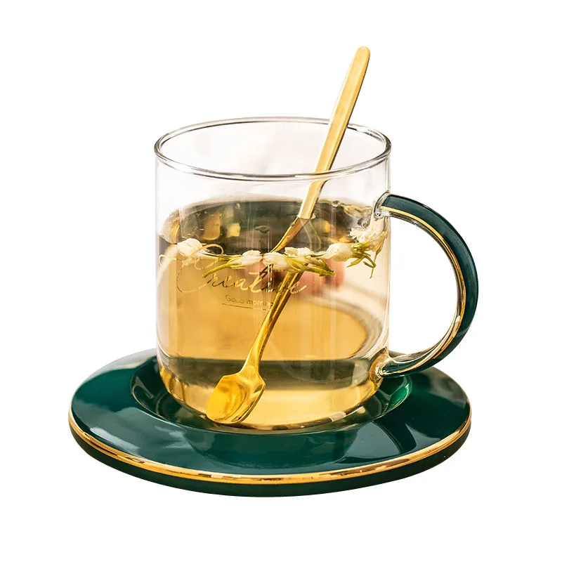 Household Luxury Cup and Saucer Set Creative European Style Colored Glass Water Cup Living Room Tea Cup Szklanki Drinkware Home
Household Luxury Cup and Saucer Set Creative European Style Colored Glass Water Cup Living Room Tea Cup Szklanki Drinkware Home