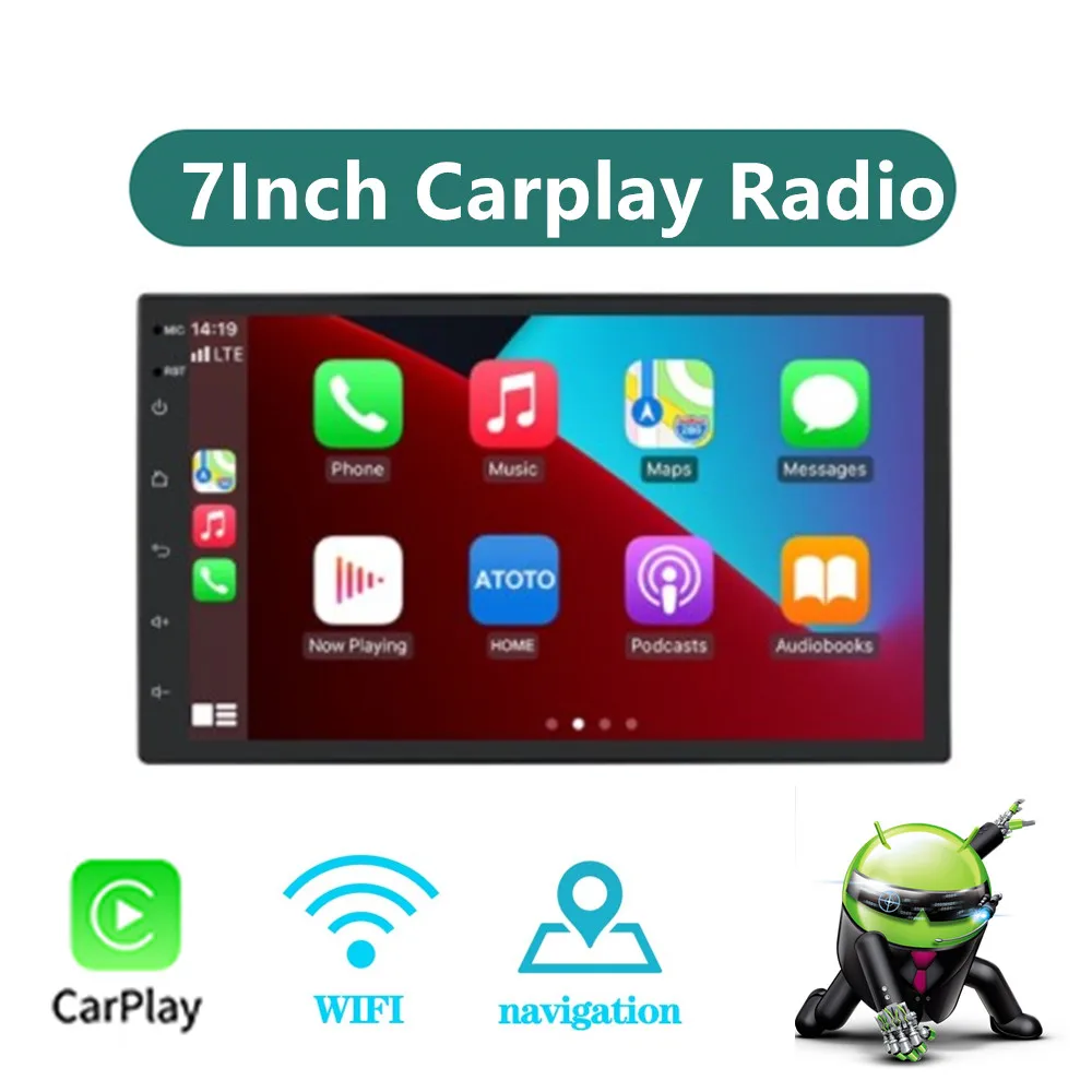2 Din Android 7 Inch Carplay Car Multimedia Video Player Universal 2DIN Stereo Radio GPS Bluetooth WiFi For Volkswagen Nissan
2 Din Android 7 Inch Carplay Car Multimedia Video Player Universal 2DIN Stereo Radio GPS Bluetooth WiFi For Volkswagen Nissan