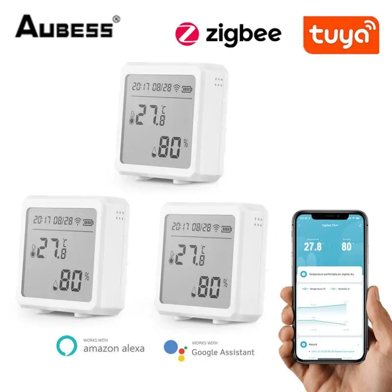 Датчик температуры и влажности Tuya Smart Zigbee, комнатный гигрометр, термометр с ЖК-дисплеем, поддержка Alexa Google Assistant
Датчик температуры и влажности Tuya Smart Zigbee, комнатный гигрометр, термометр с ЖК-дисплеем, поддержка Alexa Google Assistant