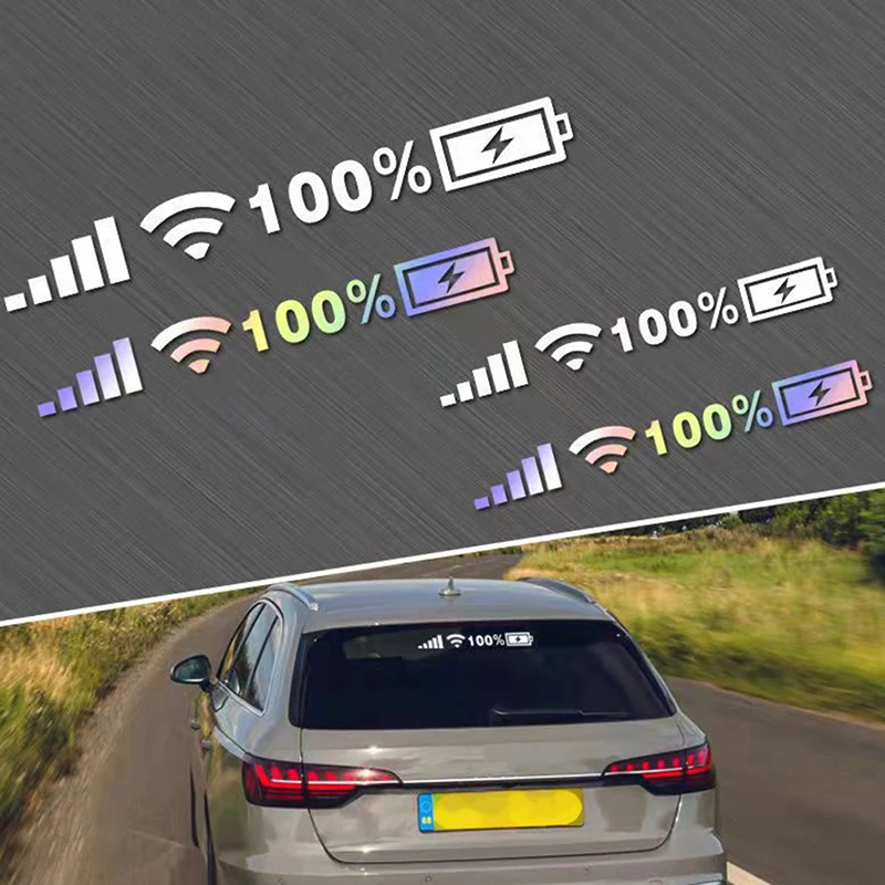 Уровень аккумулятора Wi-Fi, отметка яркости, наклейки для заднего лобового стекла автомобиля, забавная наклейка, серебристый, белый, светоотр...
Уровень аккумулятора Wi-Fi, отметка яркости, наклейки для заднего лобового стекла автомобиля, забавная наклейка, серебристый, белый, светоотр...