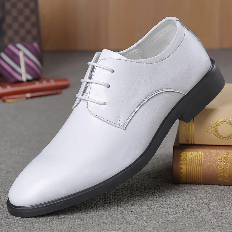 Lace-up Men's Business Formal Leather Shoes Men's Low-top Korean Style Performance Shoes Wedding Shoes Men Designer Dress Boots
Lace-up Men's Business Formal Leather Shoes Men's Low-top Korean Style Performance Shoes Wedding Shoes Men Designer Dress Boots