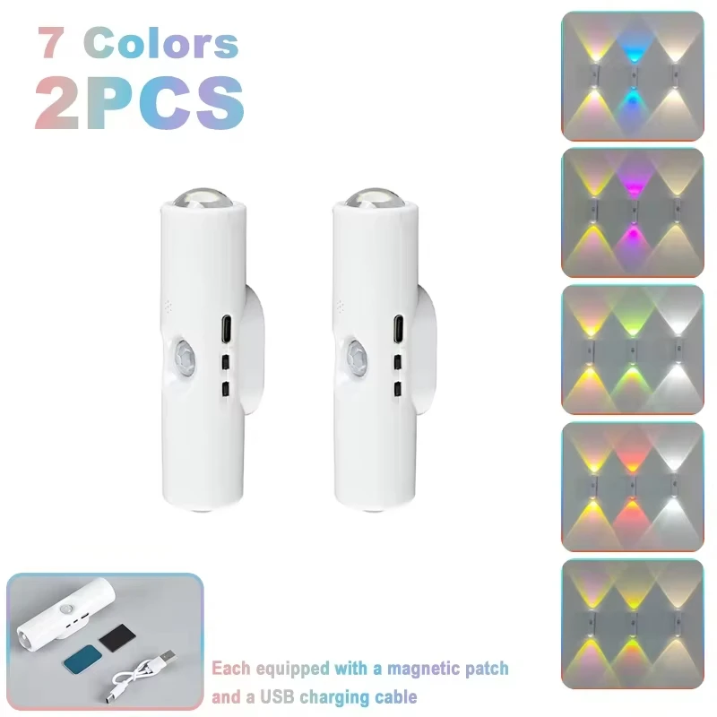 RGB Магнитный настенный светильник с датчиком движения
RGB Магнитный настенный светильник с датчиком движения