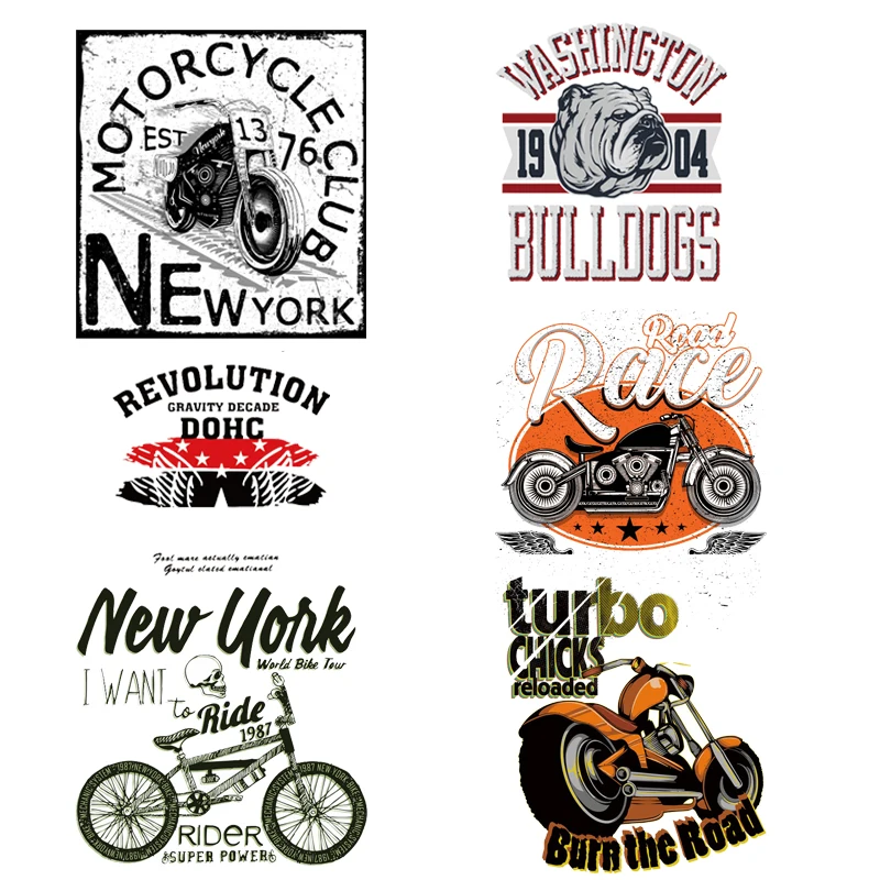 Punk Motorcycle Iron-on Transfers for Clothing Thermoadhesive Patches on Clothes T-shirts Rock Letters Patch Stickers Appliques
Punk Motorcycle Iron-on Transfers for Clothing Thermoadhesive Patches on Clothes T-shirts Rock Letters Patch Stickers Appliques
