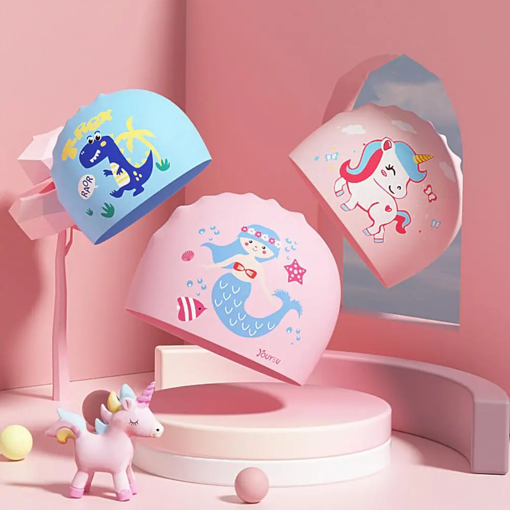 3Pcs Elastic Kids Silicone Swimming Caps Lovely Cartoon Swimming Cap Waterproof Bathing Hats For Children Beach Swim Pool Use
3Pcs Elastic Kids Silicone Swimming Caps Lovely Cartoon Swimming Cap Waterproof Bathing Hats For Children Beach Swim Pool Use