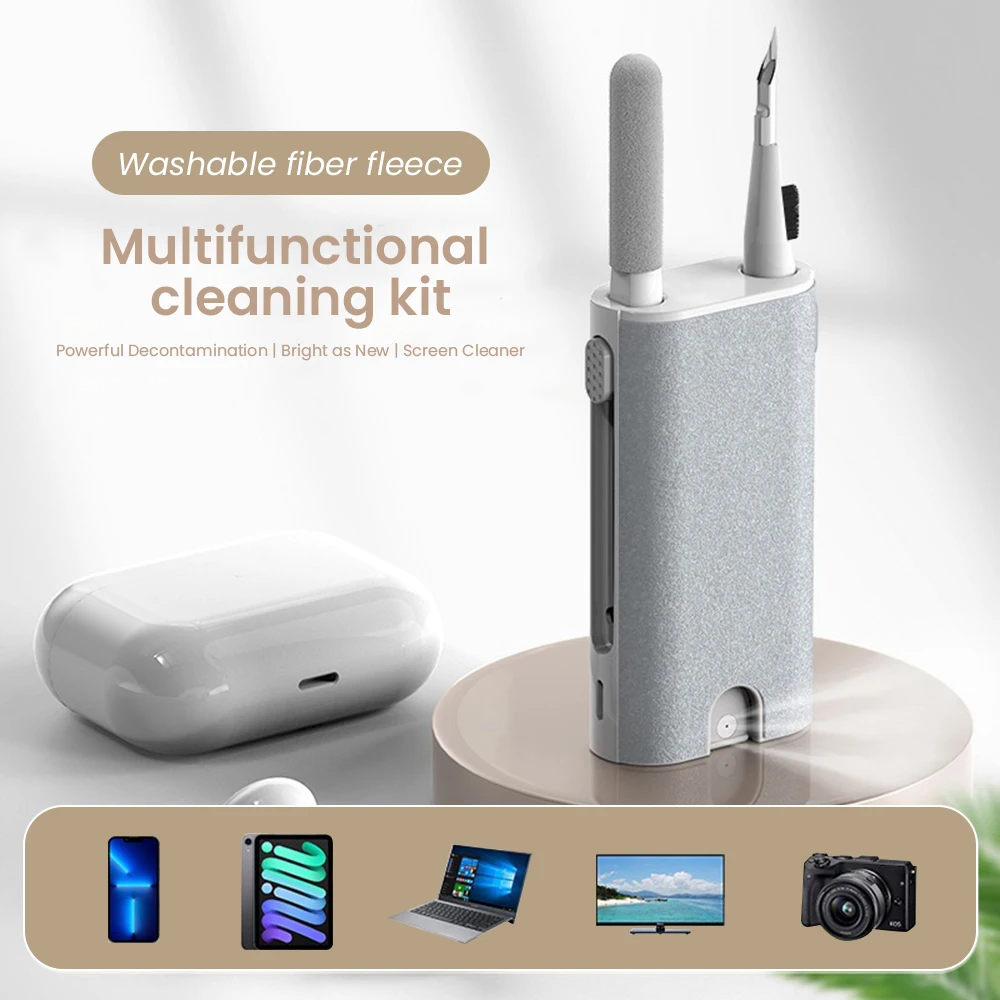 2022 Multifunctional Headphone Cleaning Set Airpod Cleaner Kit Cleaner for Wireless Earphones Bluetooth Headphones Charging Box
2022 Multifunctional Headphone Cleaning Set Airpod Cleaner Kit Cleaner for Wireless Earphones Bluetooth Headphones Charging Box