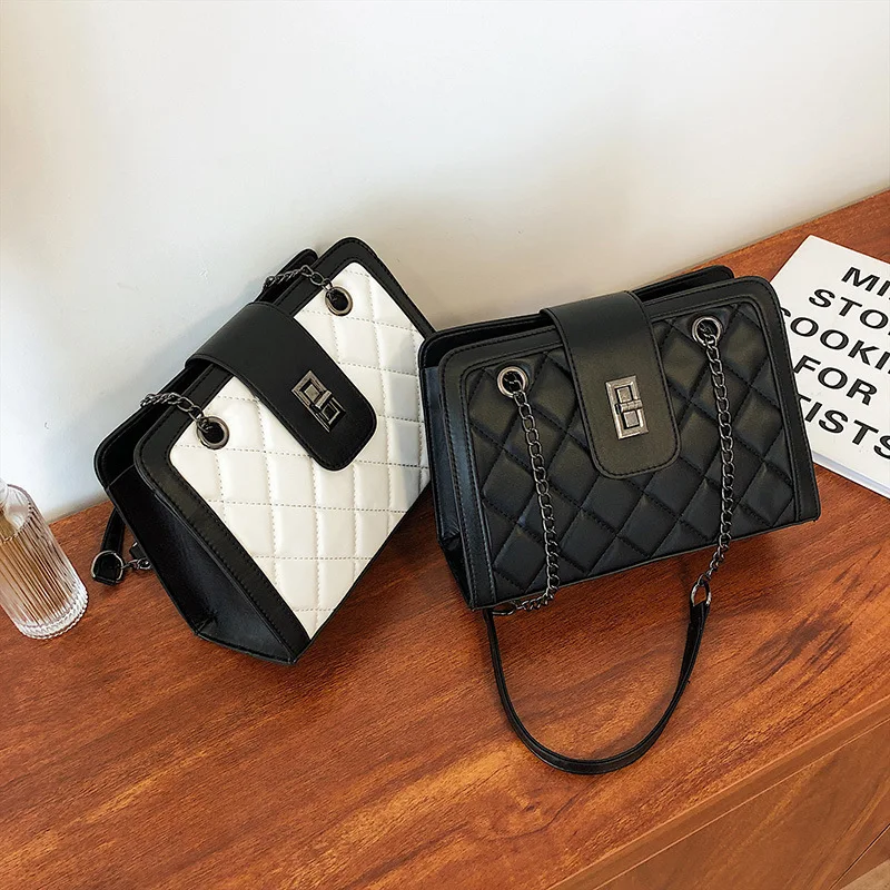 High Quality Rhombic Handbags 2021 New Hong Kong Style Shoulder Bag Girl Chain Messenger Bag
High Quality Rhombic Handbags 2021 New Hong Kong Style Shoulder Bag Girl Chain Messenger Bag