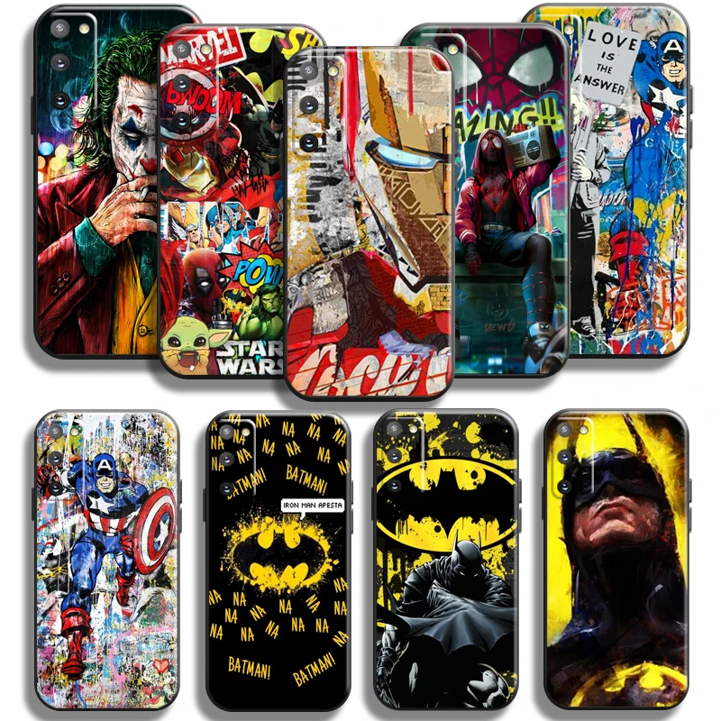 Marvel Street Graffiti For Samsung Galaxy S20 S21 Plus Ultra FE 5G Samsung S21 S20 Phone Case Black Carcasa TPU Silicone Cover
Marvel Street Graffiti For Samsung Galaxy S20 S21 Plus Ultra FE 5G Samsung S21 S20 Phone Case Black Carcasa TPU Silicone Cover