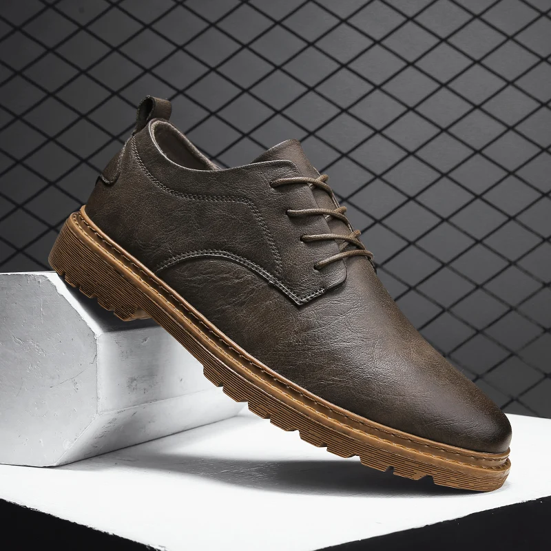 Thick-soled Fashion and Comfortable Leather Men's Shoes 2022 Summer New Men's Casual Shoes Retro Solid Color Business Mans Shoes
Thick-soled Fashion and Comfortable Leather Men's Shoes 2022 Summer New Men's Casual Shoes Retro Solid Color Business Mans Shoes