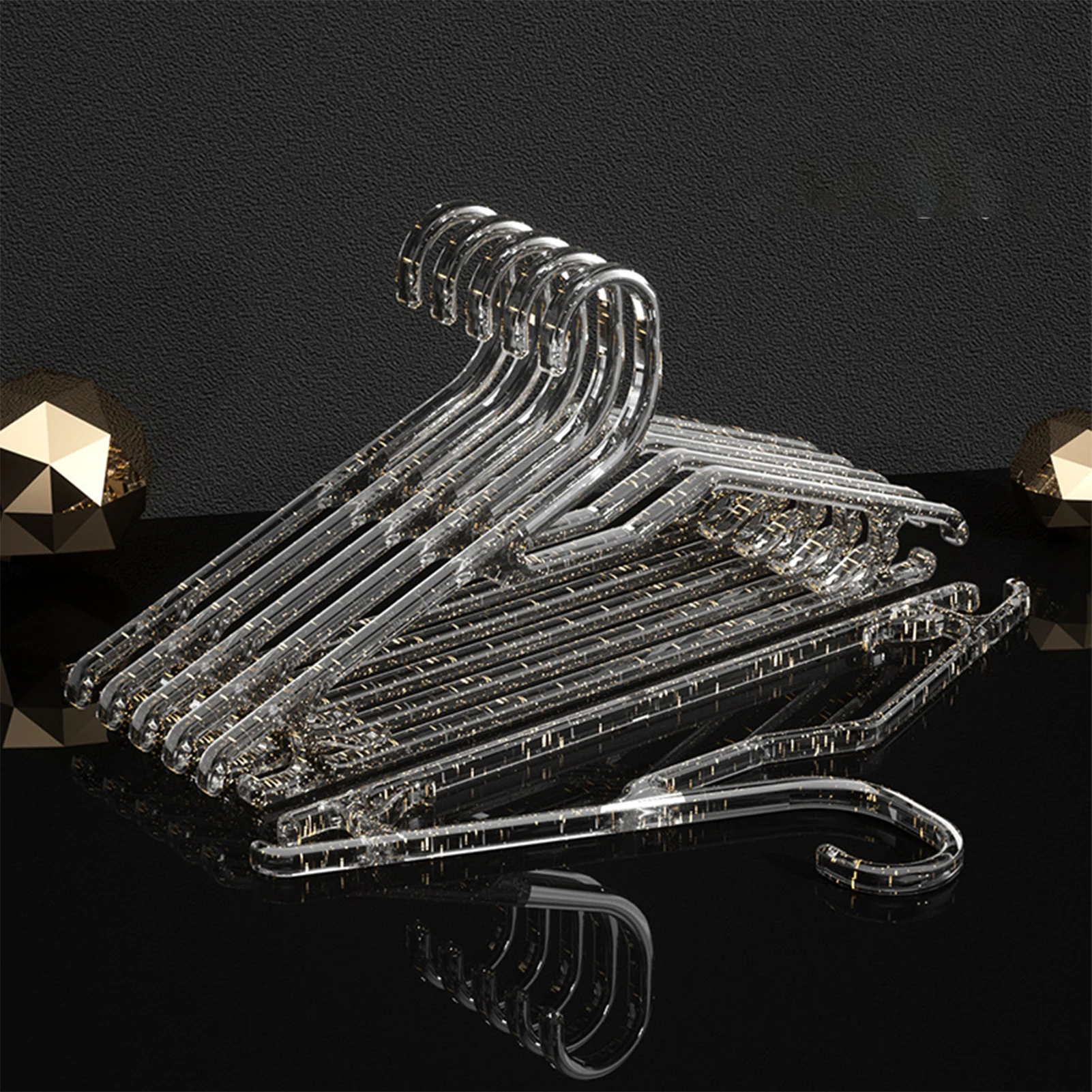 10pcs Transparent Traceless Plastic Hanger Sturdy And Durable Strong Bearing Capacity Great For Hanging Pants Skirts Organizers
10pcs Transparent Traceless Plastic Hanger Sturdy And Durable Strong Bearing Capacity Great For Hanging Pants Skirts Organizers