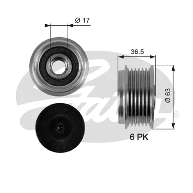 OAP7051 for ALTERNATOR pulley (01) (01) FOCUS (01 04) FOCUS II (04) FOCUS II (07) (07 ) CONNECT (02)
OAP7051 for ALTERNATOR pulley (01) (01) FOCUS (01 04) FOCUS II (04) FOCUS II (07) (07 ) CONNECT (02)