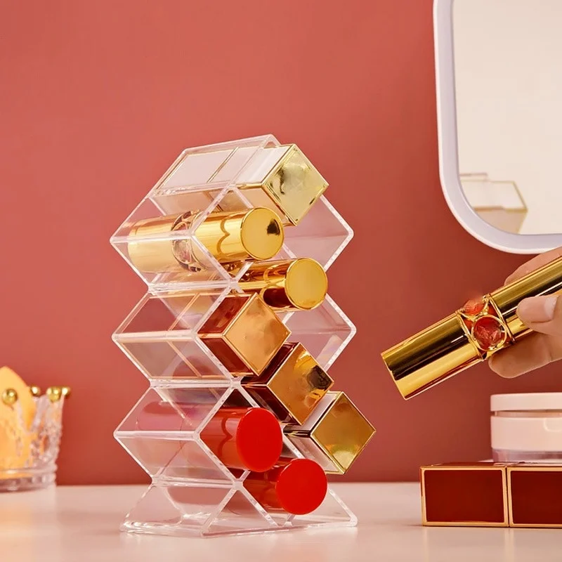 Lipstick Storage Box Desktop Finishing Storage Box Acrylic Dustproof Display Stand Cosmetic Storage Box Lip Glaze Lipstick
Lipstick Storage Box Desktop Finishing Storage Box Acrylic Dustproof Display Stand Cosmetic Storage Box Lip Glaze Lipstick