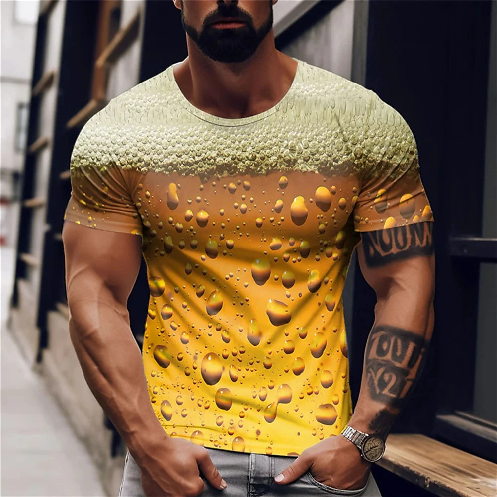 Beer 3D Print Men's T-shirts Summer Polyester O-Neck Breathable Short Sleeve Loose Tops Tees Oversized T Shirt Men Clothing 6XL
Beer 3D Print Men's T-shirts Summer Polyester O-Neck Breathable Short Sleeve Loose Tops Tees Oversized T Shirt Men Clothing 6XL