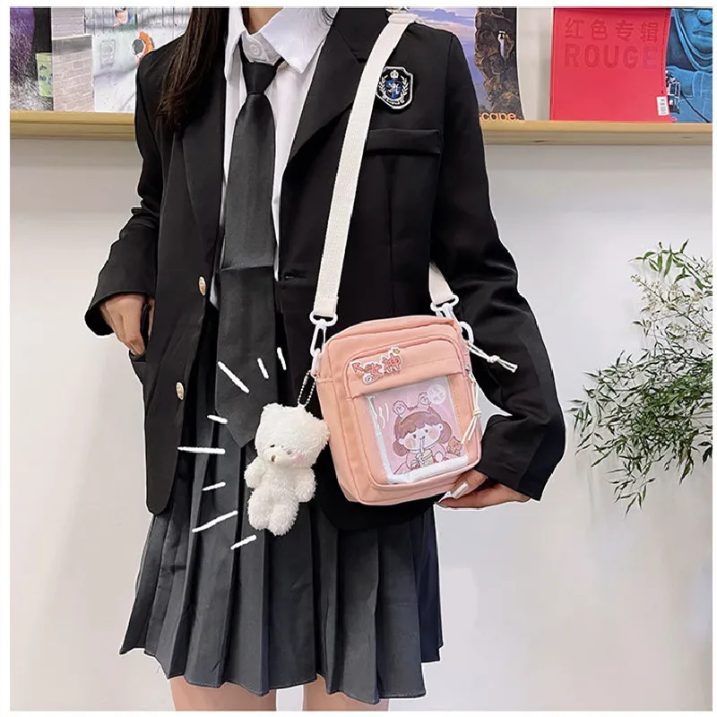 Women Cute Small Mobile phone Bag 2022 summer new canvas bear shoulder bag Girl student purse
Women Cute Small Mobile phone Bag 2022 summer new canvas bear shoulder bag Girl student purse