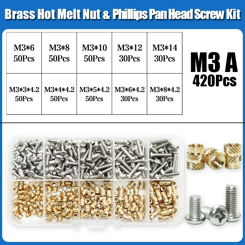 Нагревательная резьба Латунная вставная гайка и болт M2 M3 M4 Паяльное жало Медная вставная гайка Комплект машинных винтов Вставки 3D-принтер
Нагревательная резьба Латунная вставная гайка и болт M2 M3 M4 Паяльное жало Медная вставная гайка Комплект машинных винтов Вставки 3D-принтер