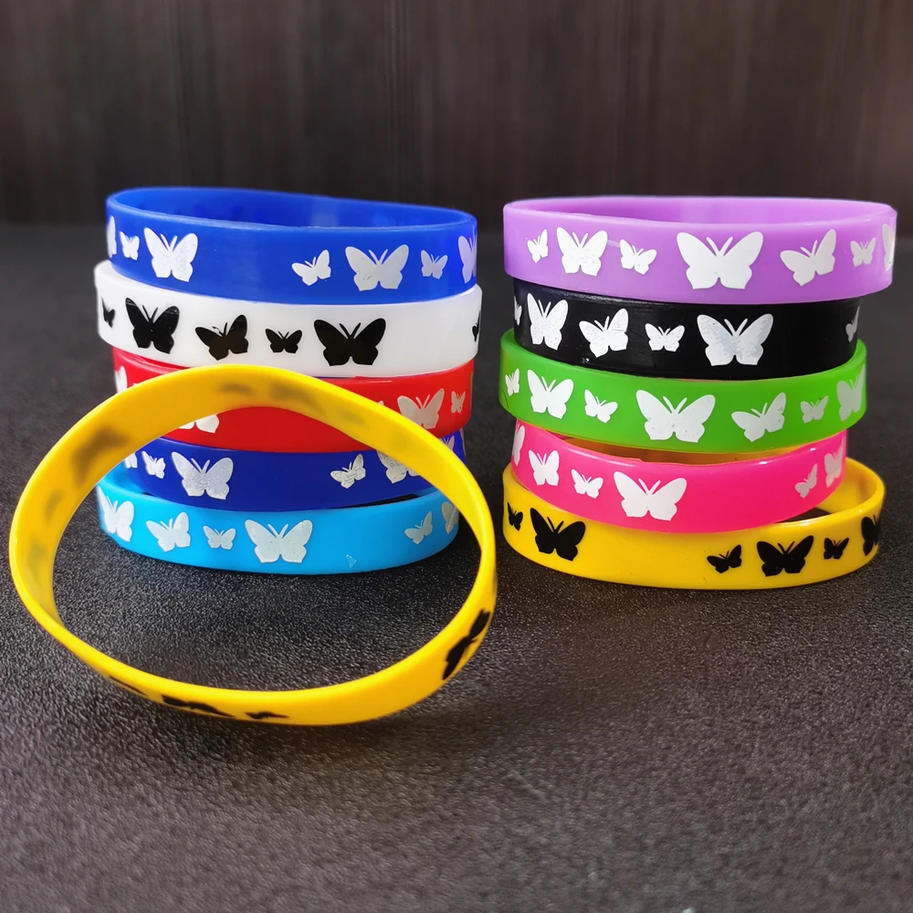 15PCS Silicone Wristband Cute Animal Butterfly Print Colorfull Band For Lady Gill Women Fashion Jewrlry Presents Night Shinning
15PCS Silicone Wristband Cute Animal Butterfly Print Colorfull Band For Lady Gill Women Fashion Jewrlry Presents Night Shinning