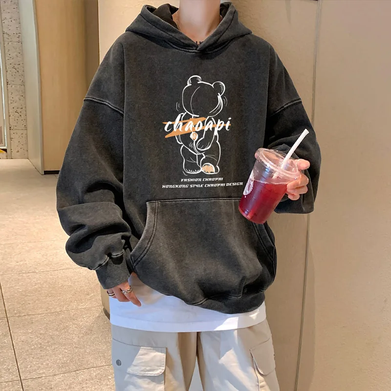 Autumn Spring New Batik Vintage Hoodies Men Oversize Chic Bear Letter Print Cotton Pullovers Sweatshirts Harajuku Male Hoody
Autumn Spring New Batik Vintage Hoodies Men Oversize Chic Bear Letter Print Cotton Pullovers Sweatshirts Harajuku Male Hoody