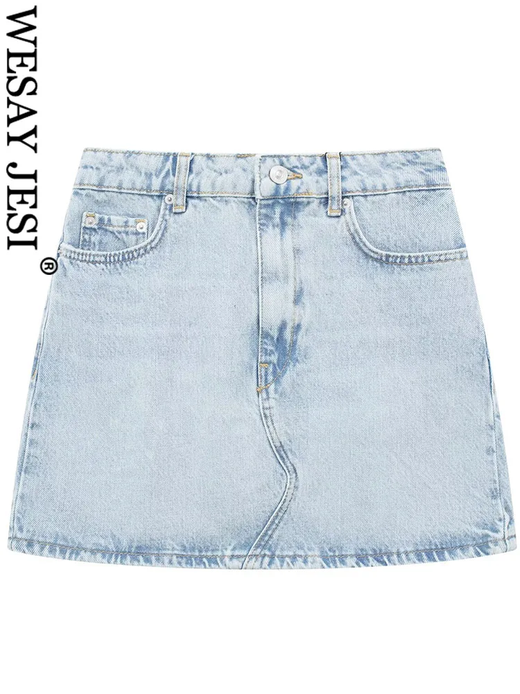 WESAY JESI TRAF Denim Y2K Mini Skirt Women Summer Loose Jeans Skirt For Mid-Waist Short Skirts Pockets Streetwear Female Skirts
WESAY JESI TRAF Denim Y2K Mini Skirt Women Summer Loose Jeans Skirt For Mid-Waist Short Skirts Pockets Streetwear Female Skirts