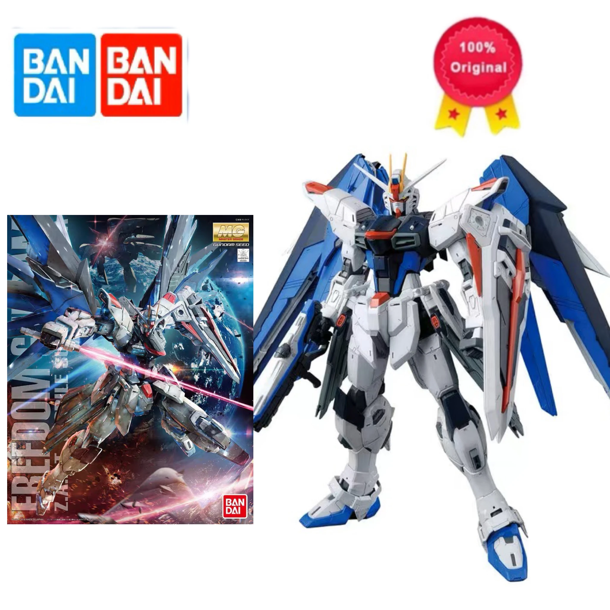 Bandai Original Ver.2.0 MG 1/100 FREEDOM GUNDAM Anime Action Figure Assembly Model Kit Robot Gunpla Toy Gift for Children Kids 
Bandai Original Ver.2.0 MG 1/100 FREEDOM GUNDAM Anime Action Figure Assembly Model Kit Robot Gunpla Toy Gift for Children Kids