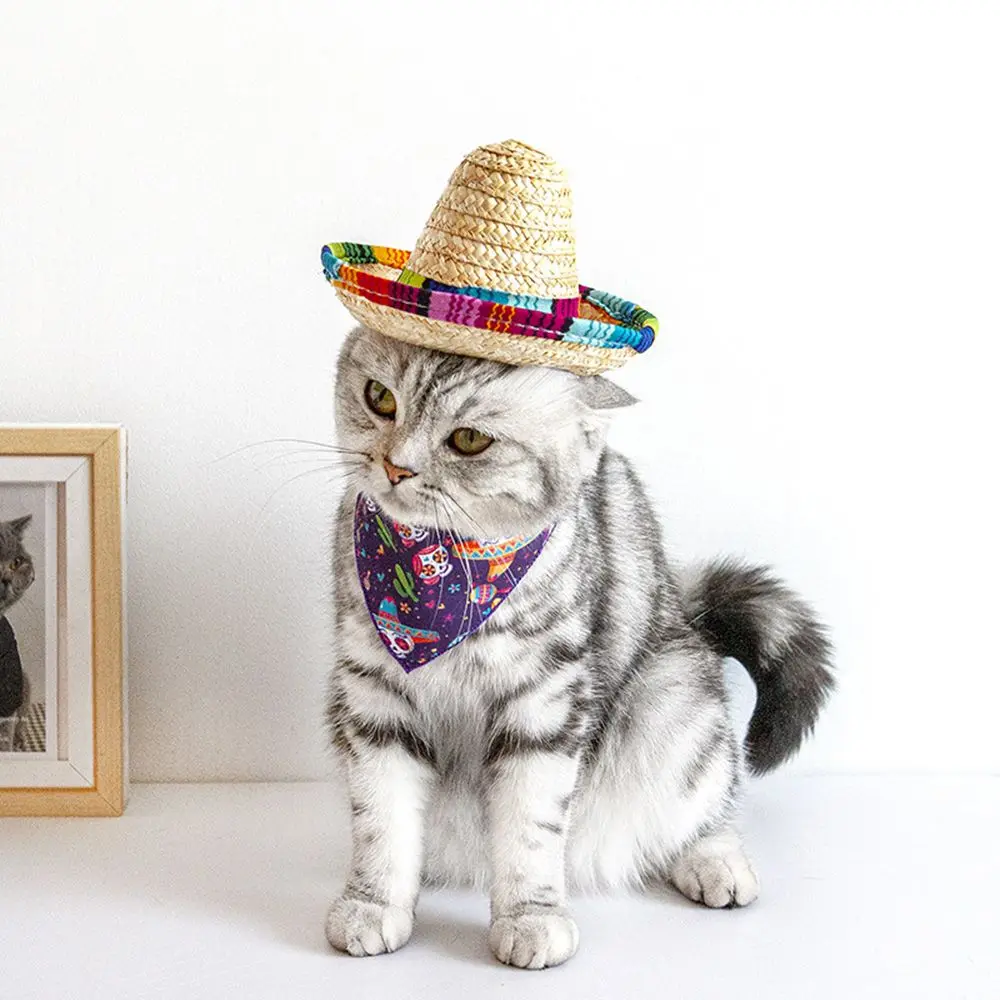 Pet Supplies Straw Mini Pet Dogs Mexican Straw Hats Cats Puppy Adjustable Mini Sun Hat Pet Cute Cap Headgear Accessories
Pet Supplies Straw Mini Pet Dogs Mexican Straw Hats Cats Puppy Adjustable Mini Sun Hat Pet Cute Cap Headgear Accessories