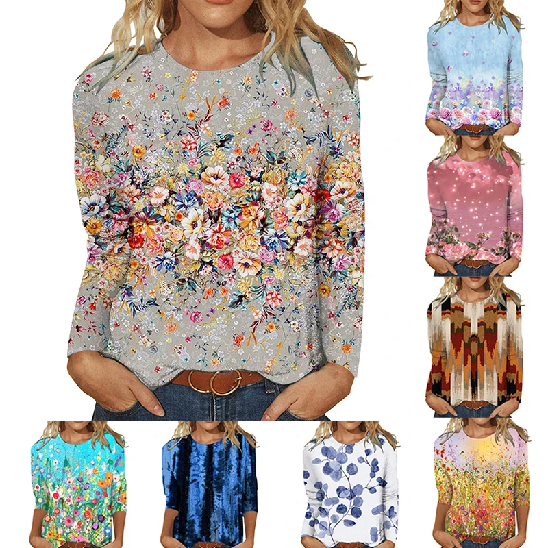 Women's T shirt Tee Sweatshirt Streetwear Flower Plant Casual Weekend T shirt Tee Long Sleeve Print Round Neck Basic XS-8XL
Women's T shirt Tee Sweatshirt Streetwear Flower Plant Casual Weekend T shirt Tee Long Sleeve Print Round Neck Basic XS-8XL