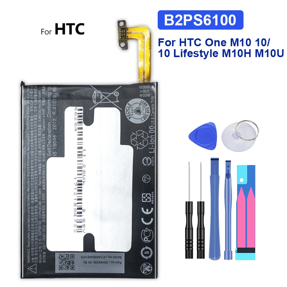3000mAh B2PS6100 Replacement Battery For HTC One M10 10/10 Lifestyle M10H M10U +Tracking Number
3000mAh B2PS6100 Replacement Battery For HTC One M10 10/10 Lifestyle M10H M10U +Tracking Number