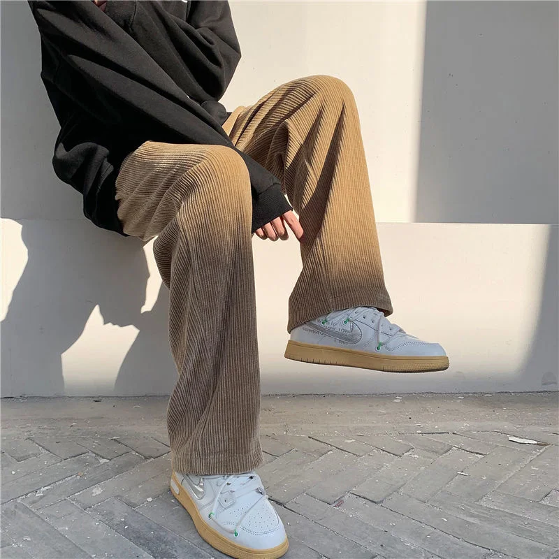 NoEstaMal Fashion Corduroy Men's Casual Pants Korean Style Wide Leg Pants Straight Fashion Vintage Male Trousers 2022 New Pants
NoEstaMal Fashion Corduroy Men's Casual Pants Korean Style Wide Leg Pants Straight Fashion Vintage Male Trousers 2022 New Pants